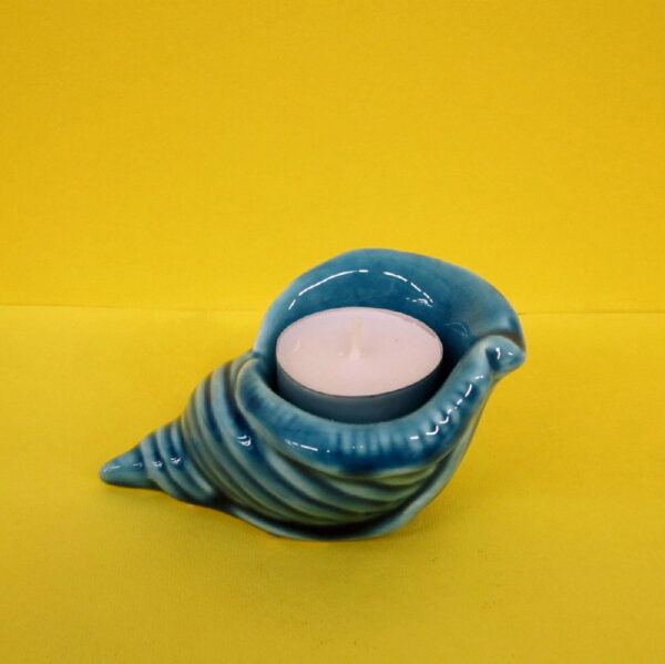 conchiglia ceramica turchese - andrea fanciaresi vendita online